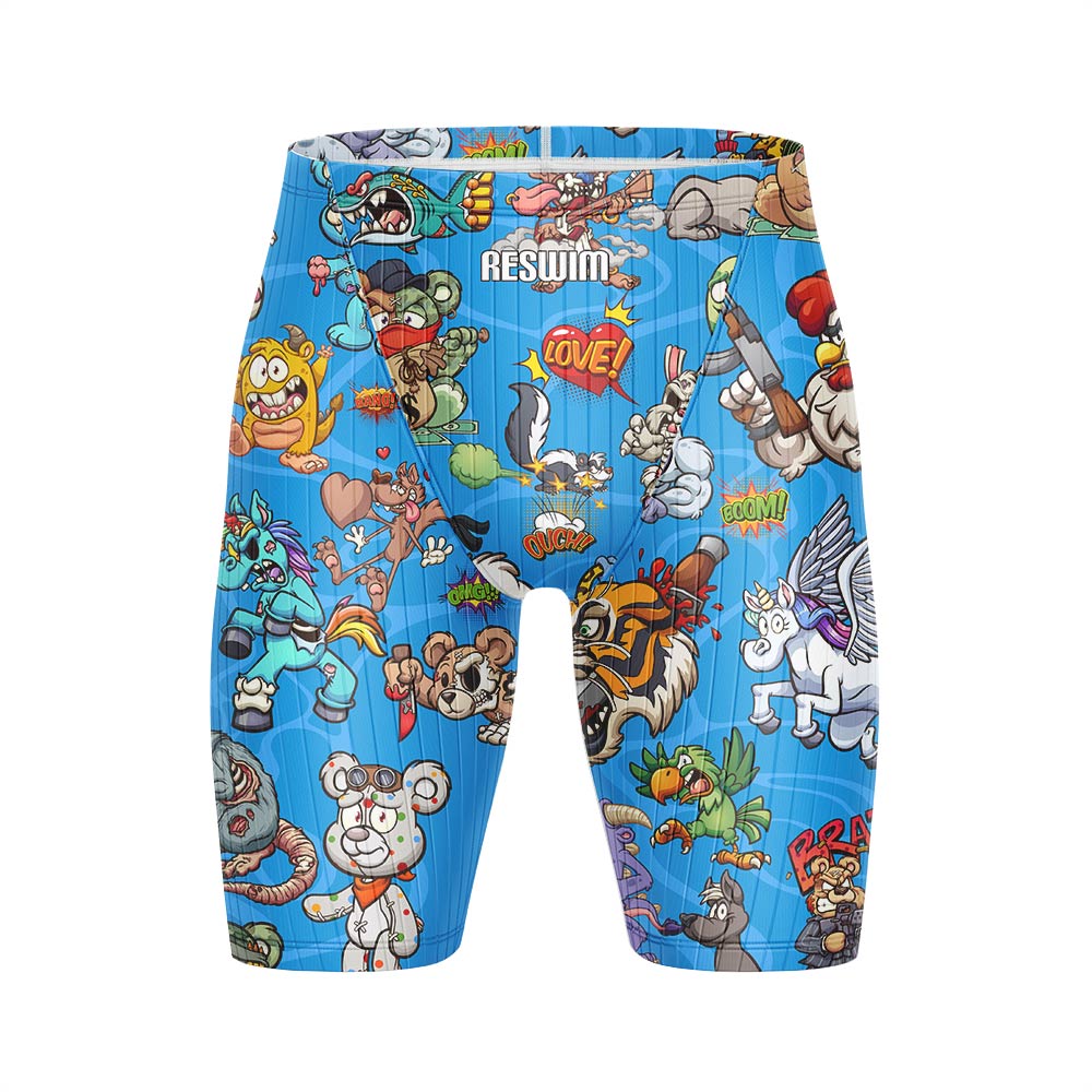 Funny Swim Jammer Swimsuit Sho - Swim Trunk Quick Dry 评论和价格
