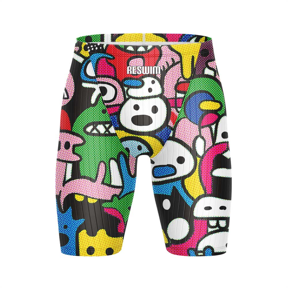 Funny Swim Jammer Swimsuit Sho - Swim Trunk Quick Dry 评论和价格