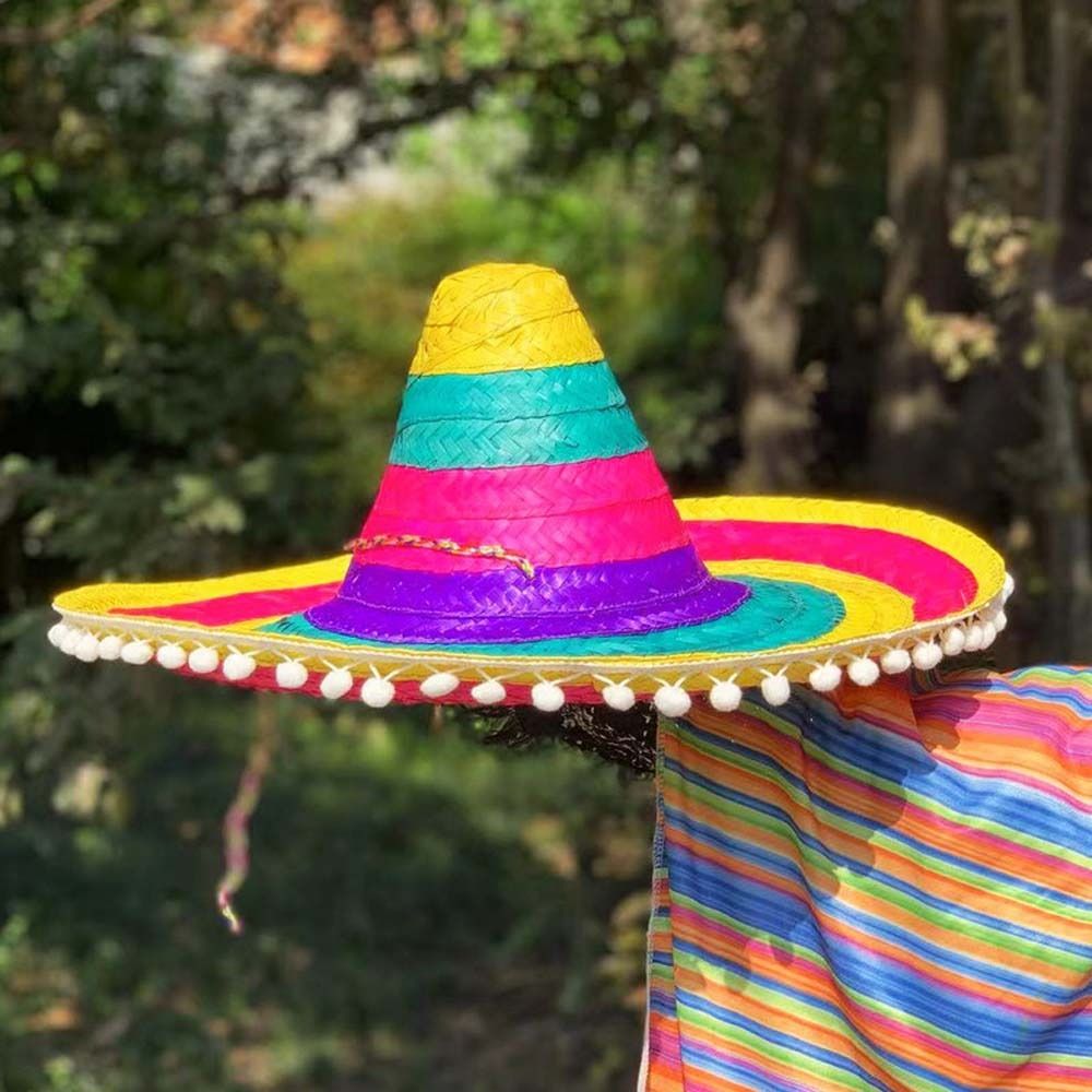 Wide Brim Mexican Party Hat Na - Bucket Hat Straw 评论和价格