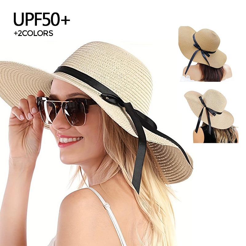 Panama Simple Summer Beach Hat - Bucket Hat Straw 评论和价格