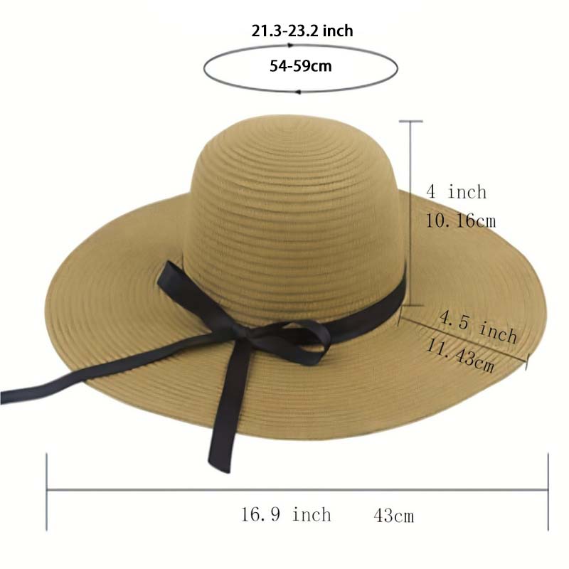 Panama Simple Summer Beach Hat - Bucket Hat Straw 评论和价格